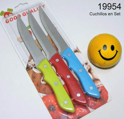Imagen de CUCHILLOS EN SET X 3 PIEZAS 23CM 12.24